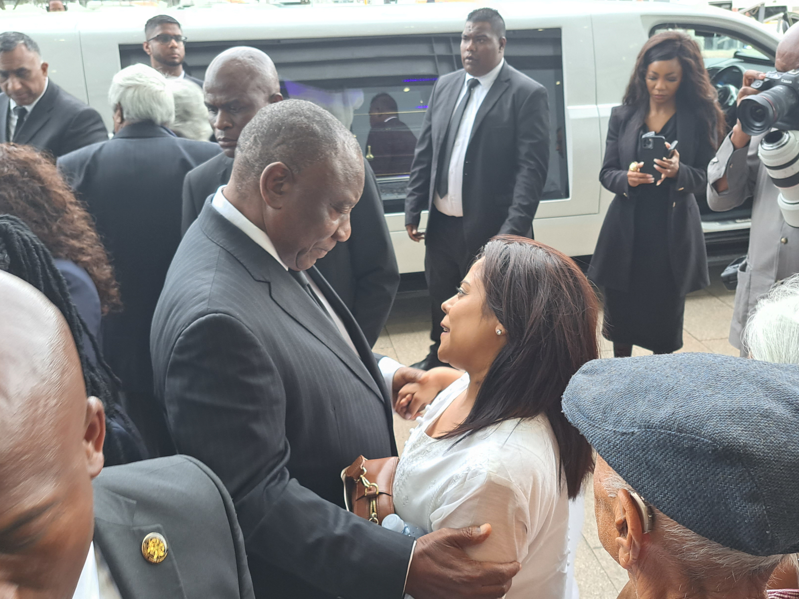 Prez with one of Pravin's daughters