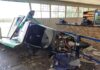 Student pilot crashes into school tuckshop