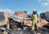 Man dies as fire destroys 150 shacks in Tshwane